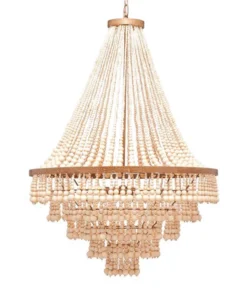 Made Goods Pia Large Chandelier Gold