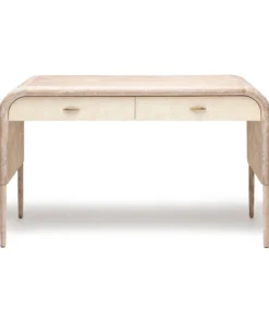 Made Goods New Arrivals Pierre Desk Off White White Washed Oak