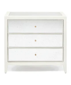 Made Goods New Arrivals Mia Double Nightstand Pristine Vintage Faux Shagreen