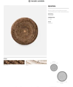 Made Goods New Arrivals Qiana Wall Decor Large White