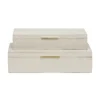 Made Goods Ralston Box Set Light Gray Full Grain Leather New Arrivals