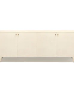 Made Goods Ramon 4 Door Buffet Off White Faux Raffia
