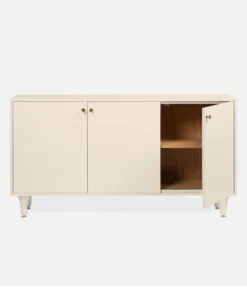 Made Goods New Arrivals Ramon 3 Door Buffet Off White Faux Raffia