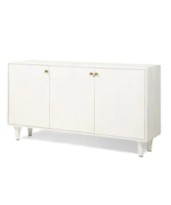 Made Goods Ramon 3 Door Buffet Pristine Faux Raffia