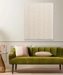 Made Goods New Arrivals Rheta Wall Art White Wood Beads