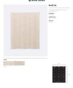 Made Goods New Arrivals Rheta Wall Art White Wood Beads