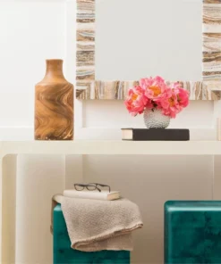 Made Goods Rivka Large Vase Set Of Two Light Stain Mango Wood