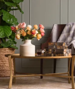 Made Goods New Arrivals Rivka Vase Set Of Two Small White Mango Wood