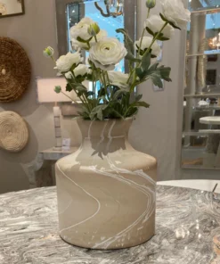 Made Goods New Arrivals Rivka Vase Set Of Two Small White Mango Wood