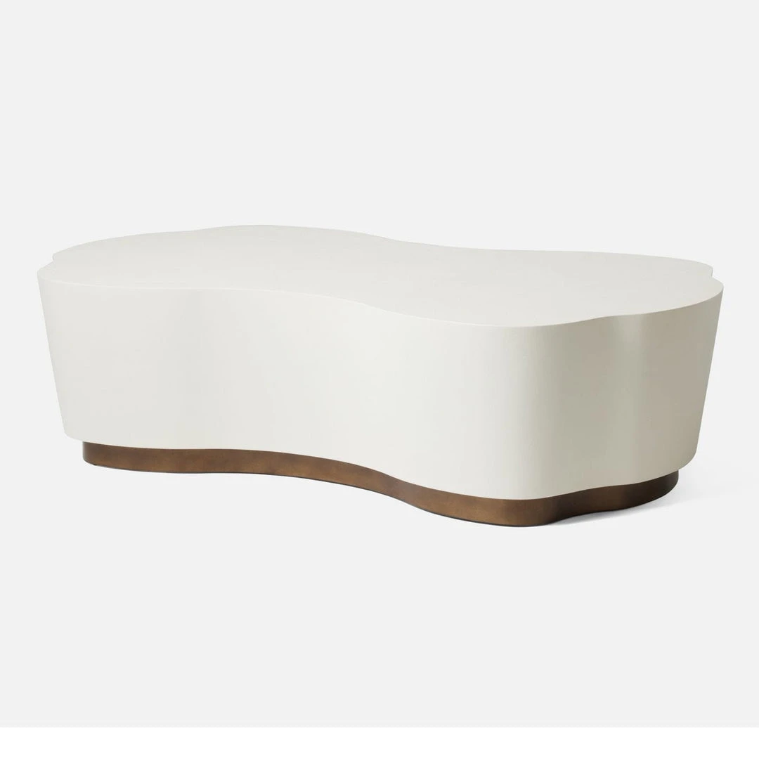 Made Goods Rockwell Coffee Table Large White Faux Belgian Linen New Arrivals 1 Made Goods Rockwell Coffee Table Large White Faux Belgian Linen New Arrivals