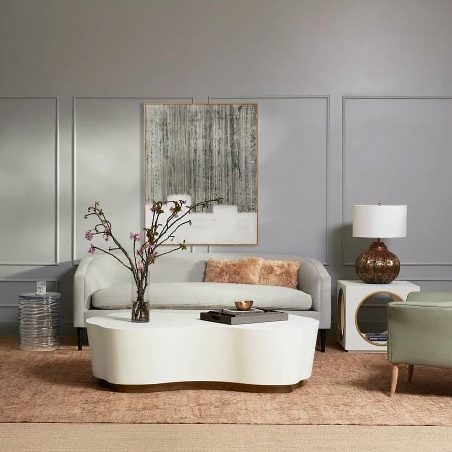 Made Goods Rockwell Coffee Table Large White Faux Belgian Linen New Arrivals 3 Made Goods Rockwell Coffee Table Large White Faux Belgian Linen New Arrivals