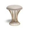 Made Goods Roderic Round Stool Gold