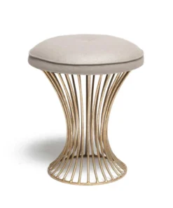 Made Goods Roderic Round Stool Gold