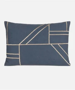 Made Goods Roslyn Lumbar Pillow Set Navy Canvas New Arrivals