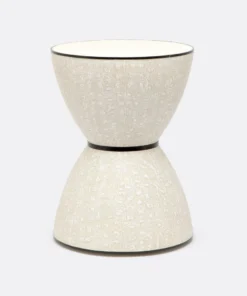 Made Goods New Arrivals Ryleigh Stool Cream Faux Turtle