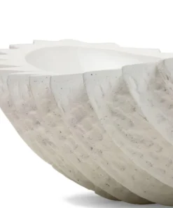 Made Goods New Arrivals Samara Bowl White Cast Resin