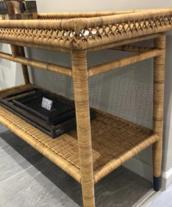 Made Goods Sarah Console Woven Rattan