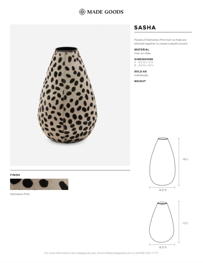 Made Goods New Arrivals Sasha Vase Large 10 Made Goods New Arrivals Sasha Vase Large