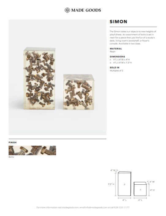 Made Goods New Arrivals Simon Object Set Small 3 Made Goods New Arrivals Simon Object Set Small