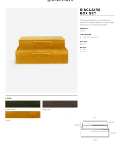 Made Goods New Arrivals Sinclaire Box Set Grey Velvet 7 Made Goods New Arrivals Sinclaire Box Set Grey Velvet