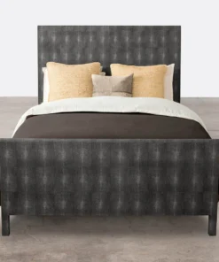 Made Goods New Arrivals Sloane Bed Cool Gray Faux Shagreen