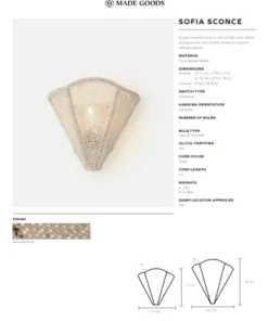 Made Goods Sofia Sconce Double New Arrivals 9 Made Goods Sofia Sconce Double New Arrivals