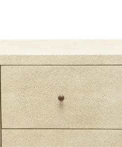 Made Goods Sorin 3 Drawer Single Nightstand Off White Faux Shagreen 6 Made Goods Sorin 3 Drawer Single Nightstand Off White Faux Shagreen