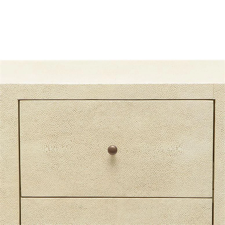Made Goods Sorin 3 Drawer Single Nightstand Off White Faux Shagreen 3 Made Goods Sorin 3 Drawer Single Nightstand Off White Faux Shagreen
