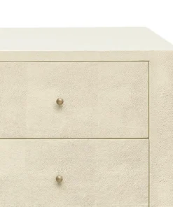 Made Goods Sorin 48" Dresser Off White Faux Shagreen 6 Made Goods Sorin 48