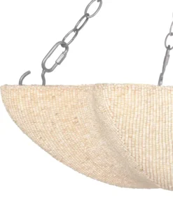 Made Goods New Arrivals Tabitha Chandelier Natural Coco Beads And Silver Metal 7 Made Goods New Arrivals Tabitha Chandelier Natural Coco Beads And Silver Metal