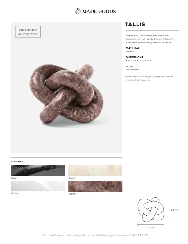 Made Goods New Arrivals Tallis Black Stone 4 Made Goods New Arrivals Tallis Black Stone