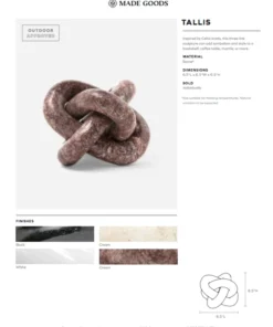 Made Goods Tallis Mauve Stone New Arrivals