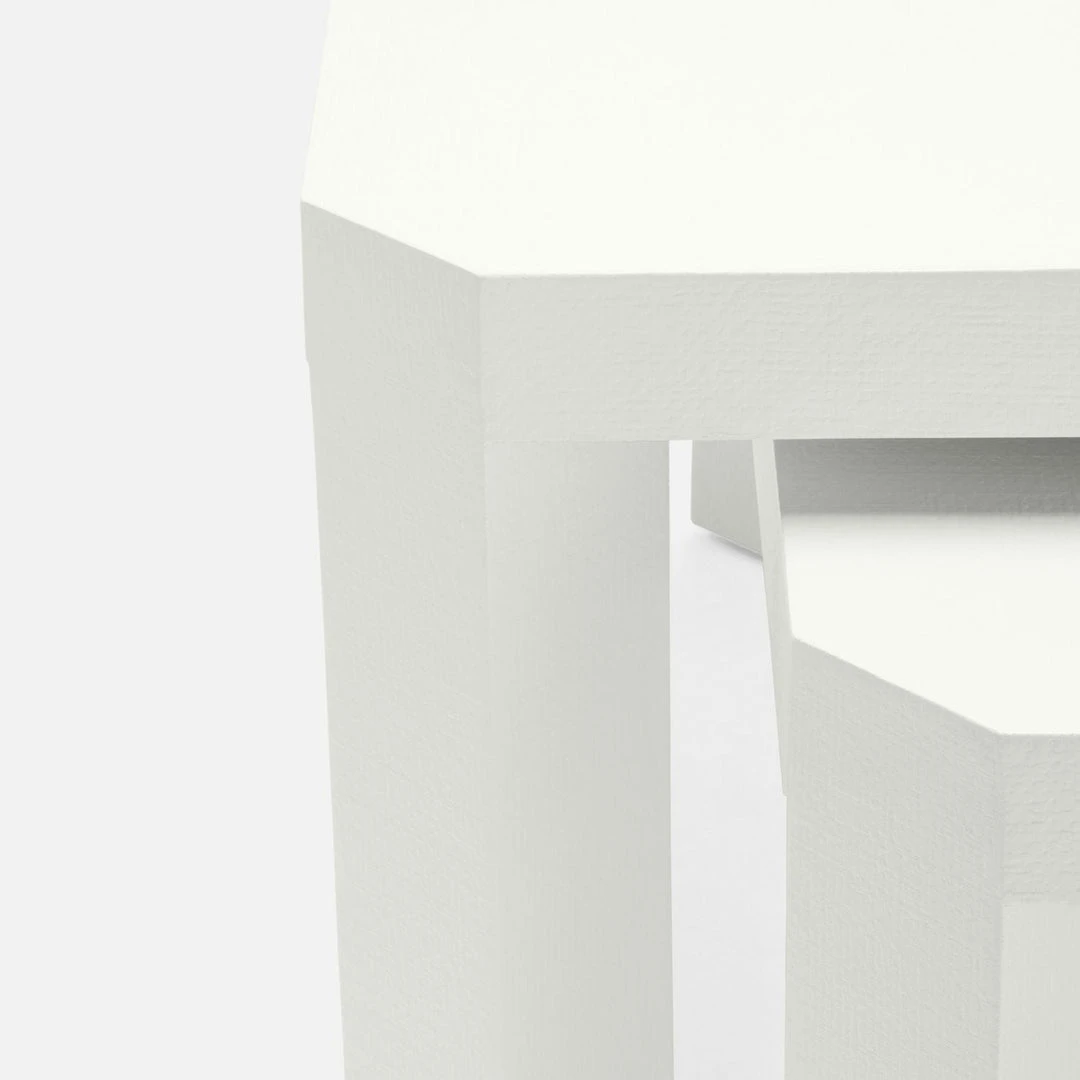 Made Goods Taylam Nesting Coffee Tables Small Pristine Faux Raffia New Arrivals 6 Made Goods Taylam Nesting Coffee Tables Small Pristine Faux Raffia New Arrivals