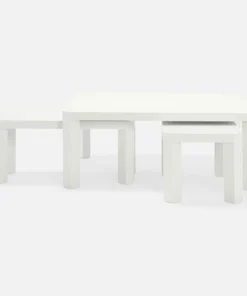 Made Goods Taylam Nesting Coffee Tables Small Pristine Faux Raffia New Arrivals 12 Made Goods Taylam Nesting Coffee Tables Small Pristine Faux Raffia New Arrivals