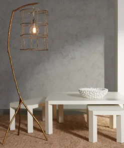 Made Goods Taylam Nesting Coffee Tables Small Pristine Faux Raffia New Arrivals