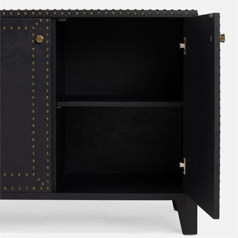 Made Goods Turner 2 Door Buffet Dark Navy Linen 3 Made Goods Turner 2 Door Buffet Dark Navy Linen