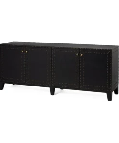 Made Goods New Arrivals Turner 4 Door Buffet Dark Navy Linen