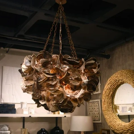 Made Goods Venus Chandelier Natural Saddle 10 Made Goods Venus Chandelier Natural Saddle