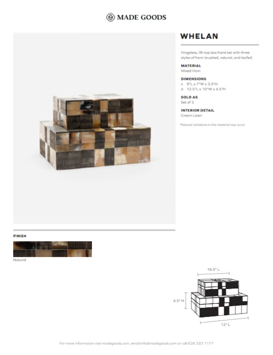 Made Goods Whelan Box Set 7 Made Goods Whelan Box Set