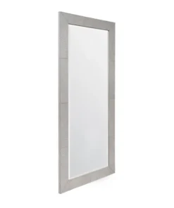 Made Goods Zsa Zsa Mirror Grey Ostrich Full Grain Leather New Arrivals