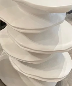 Made Goods Zuri Accent Table Flat White Resin New Arrivals