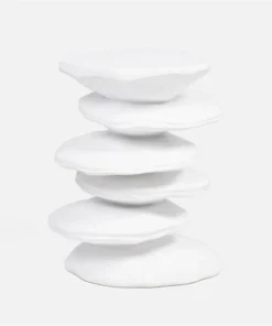Made Goods Zuri Accent Table Flat White Resin New Arrivals