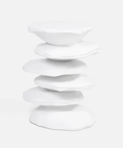 Made Goods Zuri Accent Table Flat White Resin New Arrivals