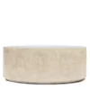 Made Goods Cara Oval Coffee Table Ivory Faux Shagreen New Arrivals