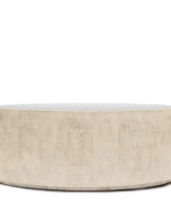Made Goods Cara Oval Coffee Table Ivory Faux Shagreen New Arrivals