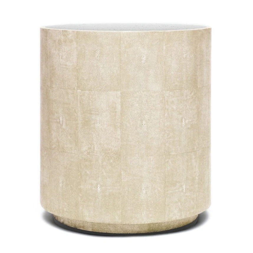 Made Goods New Arrivals Cara Side Table Ivory Faux Shagreen 1 Made Goods New Arrivals Cara Side Table Ivory Faux Shagreen