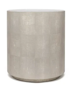 Made Goods New Arrivals Cara Side Table Sand Faux Shagreen