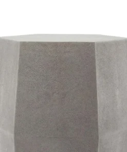 Made Goods New Arrivals Daryl Stool Castor Gray Faux Shagreen