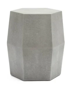 Made Goods New Arrivals Daryl Stool Castor Gray Faux Shagreen