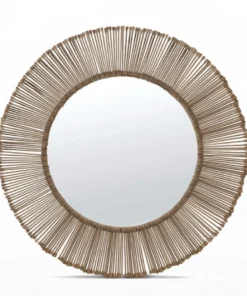 Made Goods New Arrivals Dawn Mirror Antique Brass Large